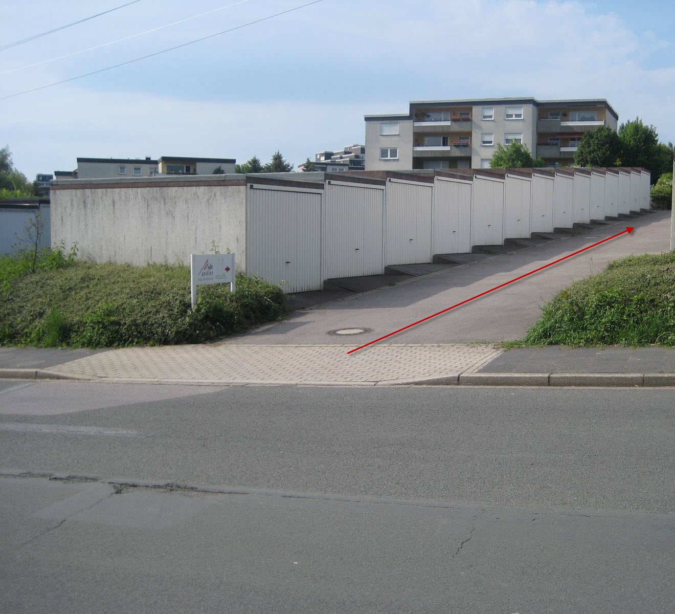 Zufahrt zum Parkplatz