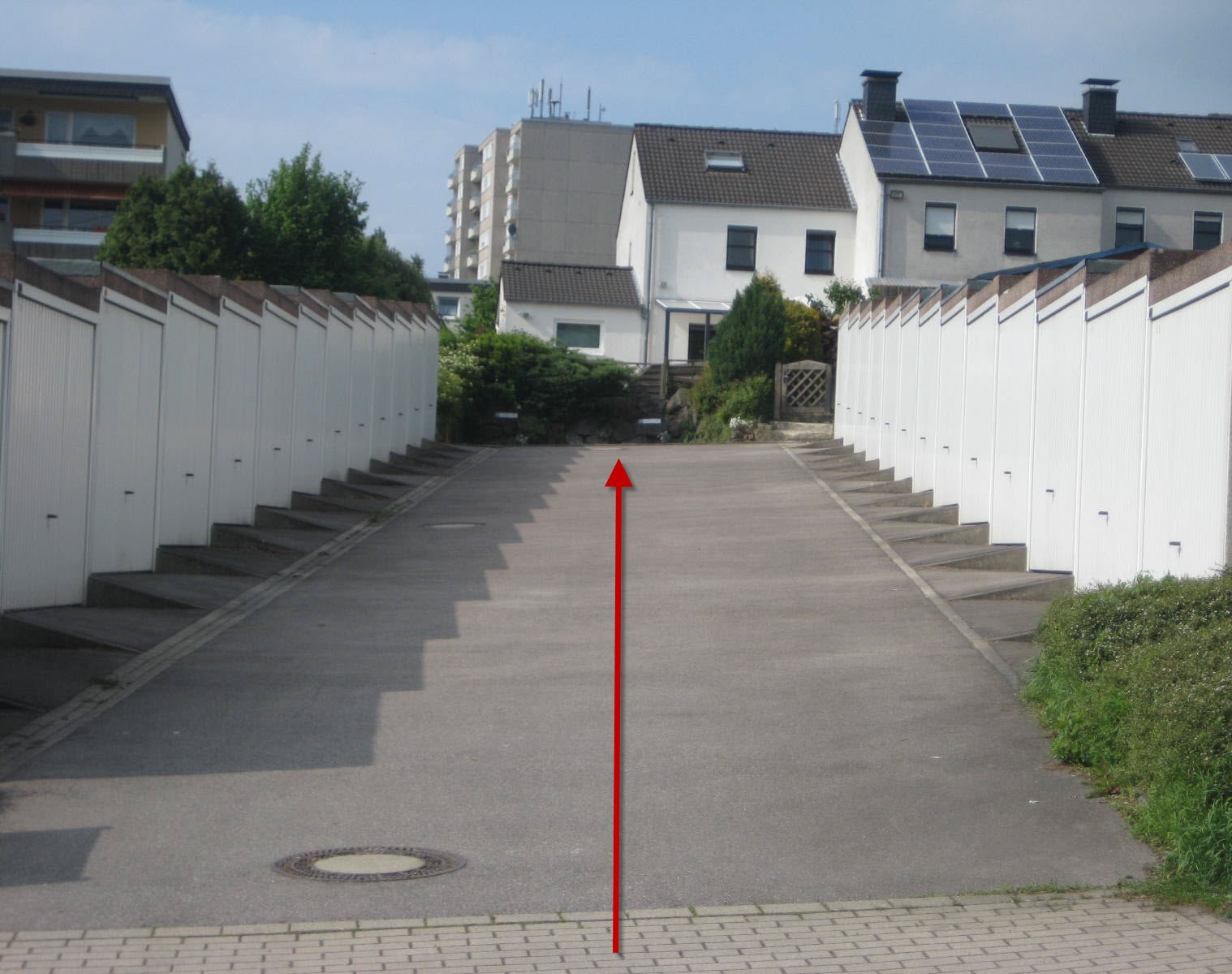 Zufahrt zum Parkplatz